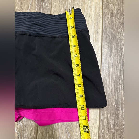 🛍️MPG black shorts with pink undershorts with zipper pocket size S - Picture 6 of 8